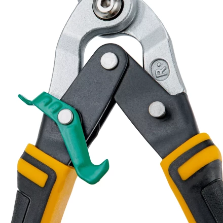 Ножницы по металлу Denzel 78371, 270 мм, прямой и правый рез, сталь-СrMo, трехкомпонентные рукоятки купить в Урае