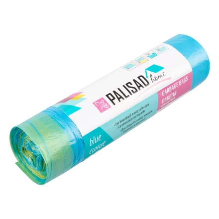 Пакеты для мусора с завязками 35 л x 15 шт. синие, Home Palisad 927155 купить в Урае