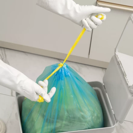 Пакеты для мусора с завязками 35 л x 15 шт. синие, Home Palisad 927155 купить в Урае