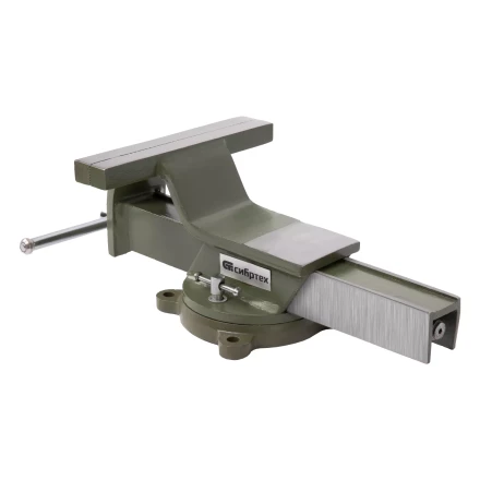 Тиски слесарные Сибртех 18621, 200 мм, стальные, поворотные купить в Урае