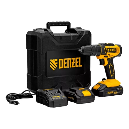 Дрель-шуруповерт аккумуляторная ударная Denzel CID-18-02BM, Li-Ion, 18 В, 2 акк. 26135 купить в Урае