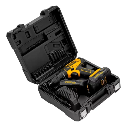 Дрель-шуруповерт аккумуляторная ударная Denzel CID-18-02BM, Li-Ion, 18 В, 2 акк. 26135 купить в Урае