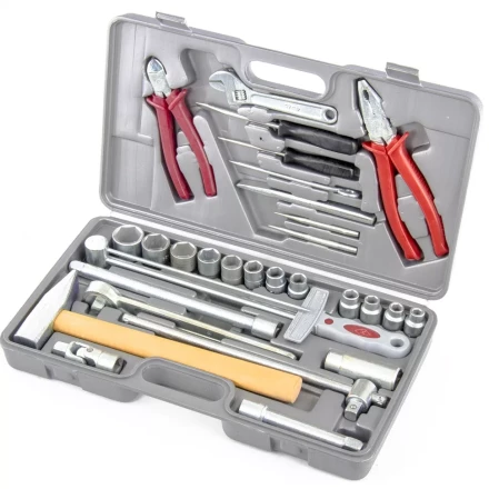 Набор слесарно-шоферского инструмента Универсал-2 в пластиковом боксе НИЗ артикул 13447 купить в Урае