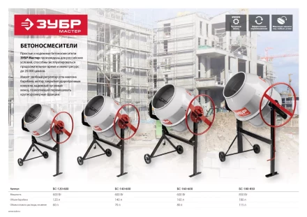 Бетономешалка электрическая БС-140-600 серия МАСТЕР купить в Урае