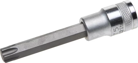 Торцовая бита-головка KRAFTOOL &quot;INDUSTRIE QUALITAT&quot;, удлиненная, материал S2, TORX, сатинированная, 1/2&quot;, Т55 27906-55_z01 купить в Урае
