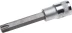 Торцовая бита-головка KRAFTOOL &quot;INDUSTRIE QUALITAT&quot;, удлиненная, материал S2, TORX, сатинированная, 1/2&quot;, Т55 27906-55_z01 купить в Урае