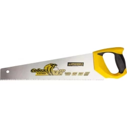 Ножовка STAYER "PROFI" "COBRA" GX700, трехгранный японский зуб, импульсная закалка, 2-х комп ручка, 7 TPI, 450мм 1513-45_z02