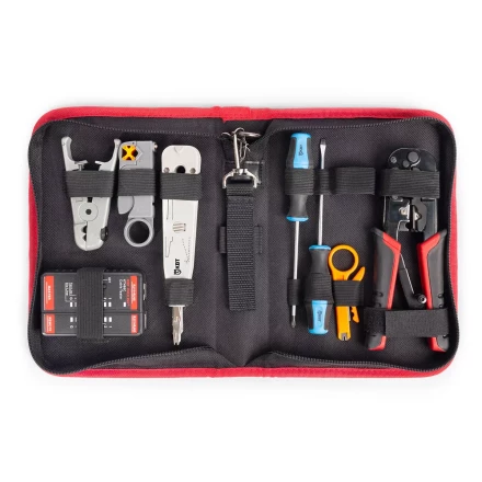 Набор КВТ LAN-8 для работ с сетевым кабелем (90348) купить в Урае