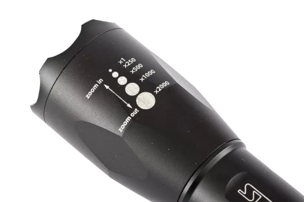 Фонарь 3 W CREE LED зум 3 режима 100% - 50% - стробоскоп ремешок 160 Лм 200 м 3хААА Stern 90581 купить в Урае