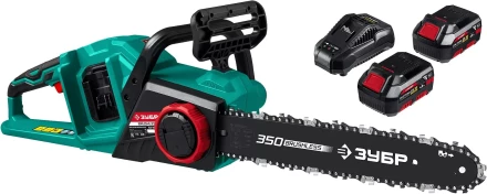 ЗУБР С1-18, 36 В, 35 см шина, 2х18 В АКБ (4 А·ч), бесщеточная цепная пила (ПЦЛ-3635-42) купить в Урае