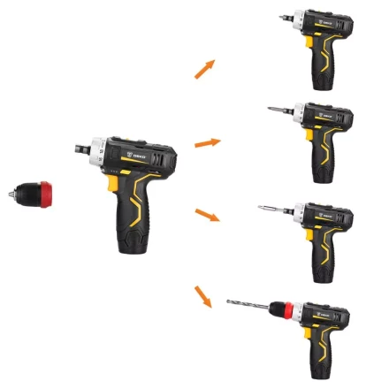 Дрель аккумуляторная DEKO GCD12DU3, 063-4114, со съемным патроном купить в Урае