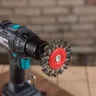 Кордщетка HAMMER плоская 75мм для дрели витая сталь (207-208) купить в Урае
