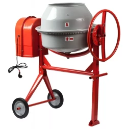 Бетоносмеситель ЗУБР электрический, чугунный венец, 120л, 375Вт ЗБСЭ-120