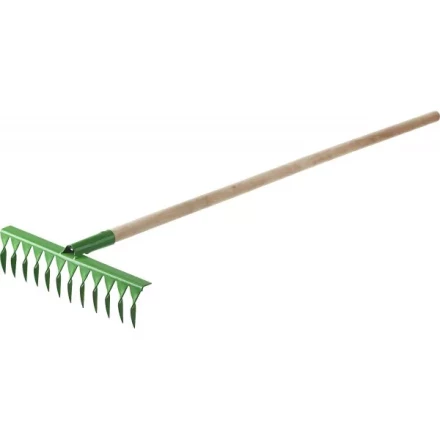 Грабли РОСТОК садовые с черенком, 14 витых зубцов 421900-14 купить в Урае