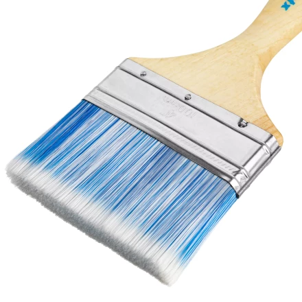 Кисть плоская "Евро" 4", искусственная щетина, деревянная ручка MTX 83074 купить в Урае