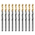 Сверло по металлу, 5,5 мм, HSS-Tin, Golden Tip, 10 шт. Denzel 717214 купить в Урае