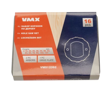 Набор коронок по дереву 16 пред. VMX 512392 купить в Урае