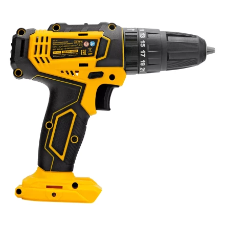 Дрель-шуруповерт аккумуляторная ударная Denzel CID-18-0, Li-Ion, 18 В 26136 купить в Урае