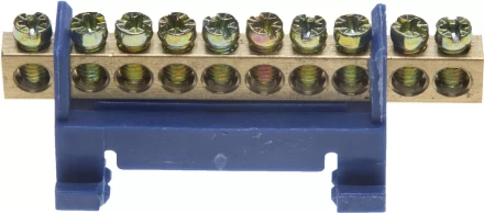 Шина СВЕТОЗАР нулевая, в изоляц оболочке, 6х9мм, 12 полюсов, макс. ток 100А 49805-12 купить в Урае