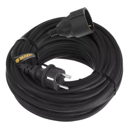 Удлинитель-шнур силовой Denzel Top Series 37420, КГТТ, 20м, 1 розетка, 3 x 1,5 мм, 3 м купить в Урае