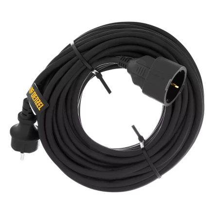 Удлинитель-шнур силовой Denzel Top Series 37420, КГТТ, 20м, 1 розетка, 3 x 1,5 мм, 3 м купить в Урае