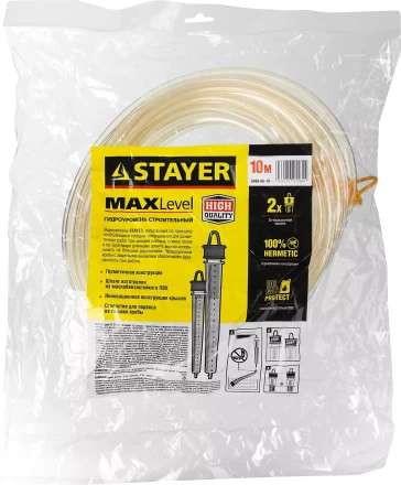 Гидроуровень STAYER &quot;MASTER&quot; с усиленной измерительной колбой большого размера, d 6мм, 10м 579437 купить в Урае