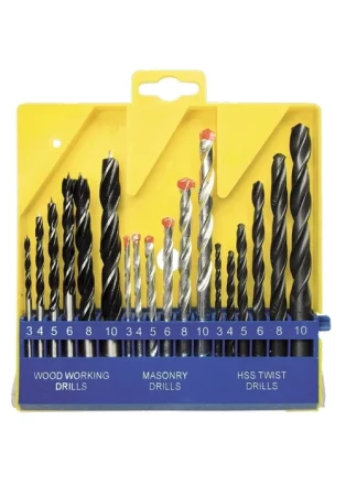 Набор сверл по бетону металлу дереву 3-4-5-6-8-10 мм 18 шт пластиковый бокс SPARTA 725305 купить в Урае