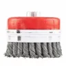 Щетка для УШМ Heavy Duty, 100 мм, М14, "чашка", крученая металлическая проволока  MATRIX 74672 купить в Урае