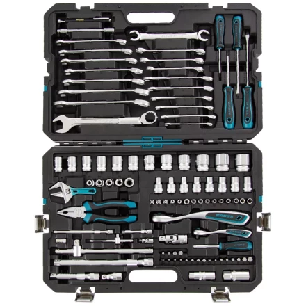 Набор инструментов 101 предмет, 120 зубьев, CrV, 1/4&quot;, 1/2&quot; Gross 14151 купить в Урае