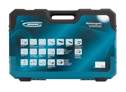 Набор инструментов 101 предмет, 120 зубьев, CrV, 1/4&quot;, 1/2&quot; Gross 14151 купить в Урае