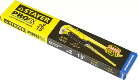 Ключ трубный STAYER &quot;PROFI&quot; рычажный, кованый, прямые губки№ 2, 1.5&quot; 27311-2 купить в Урае