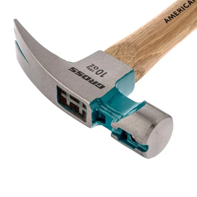 Молоток-гвоздодер с магнитом GROSS AMERICAN HICKORY 280 г угол 75 обрезиненная рукоятка 10417 купить в Урае