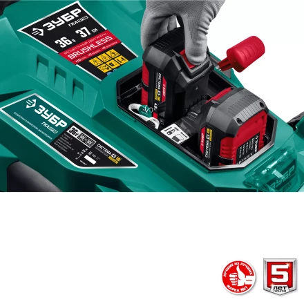 ЗУБР С1-18, 36 В, 37 см, без АКБ, бесщеточная газонокосилка (ГКЛ-3736) купить в Урае