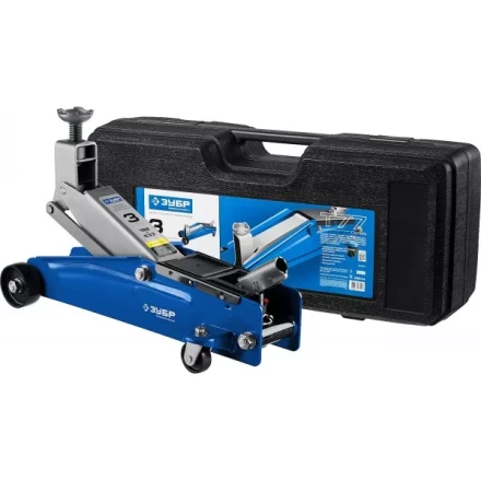 Домкрат гидравлический подкатной T77, 3т, 192-533мм, в кейсе, ЗУБР Профессионал 43055-3-K 43055-3-K купить в Урае