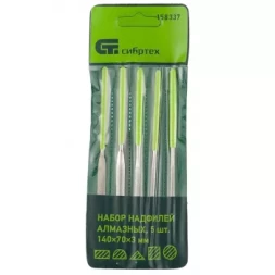 Набор надфилей алмазных 140х70х3 СИБРТЕХ 158337