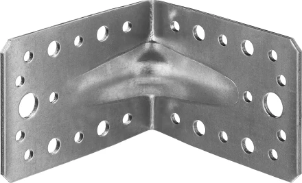 ЗУБР УКУ-2.5, 65 x 90 x 90 x 2.5 мм, цинк, усиленный крепежный уголок (31011-90) купить в Урае