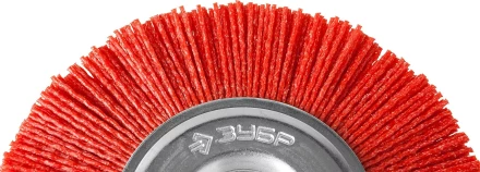 ЗУБР &quot;ПРОФЕССИОНАЛ&quot;. Щетка дисковая для дрели, нейлоновая проволока с абразивным покрытием, 125мм 35161-125_z02 купить в Урае