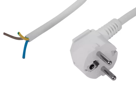 Шнур СВЕТОЗАР с вилкой соединительный для электроприборов, 2 м, 3600 Вт, 3*0.75кв.мм SV-55143-2 купить в Урае