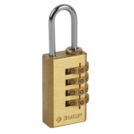 Замок ЗУБР &quot;ЭКСПЕРТ&quot; навесной мини, кодовый, 4 диска 37118-2_z01 купить в Урае