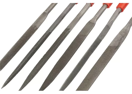 Набор надфилей 180 х 5мм 6 шт пластиковые рукоятки MATRIX 15822 купить в Урае