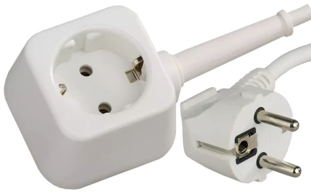 Удлинитель-шнур, 5 м, 3500 Вт, 1 гнездо, ПВС 3x1 мм2, СВЕТОЗАР SV-55013-5 купить в Урае