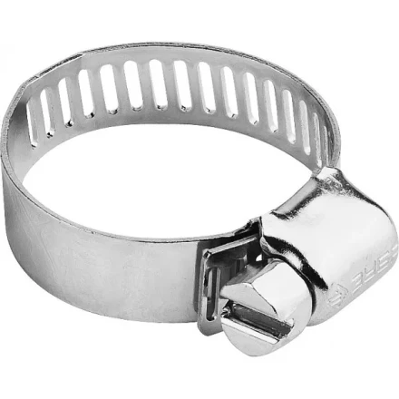 Хомуты ЗУБР &quot;ЭКСПЕРТ&quot;, оцинкованные, просечная лента 8 мм, 10-16 мм, 10 шт 37803-10-16-10 купить в Урае