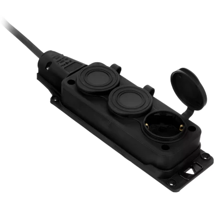 Удлинитель-шнур силовой Denzel Top Series 37421, КГТТ, 10м, 3 розетки, 3 x 1,5 мм, 3 м купить в Урае