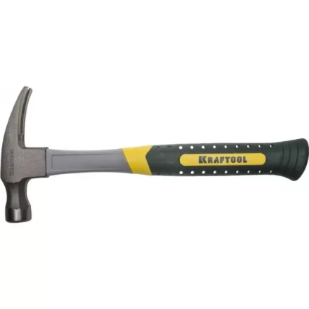 Молоток-гвоздодер RIP 450 г с фиберглассовой рукояткой, KRAFTOOL 20281-450 20281-450 купить в Урае