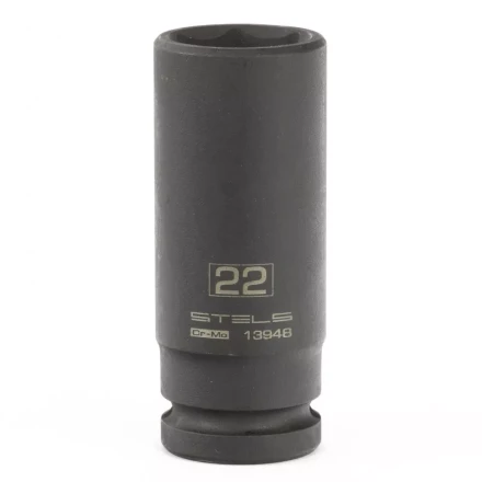 Головка ударная удлиненная шестигранная, 22 мм, 1/2, CrMo Stels 13948 купить в Урае