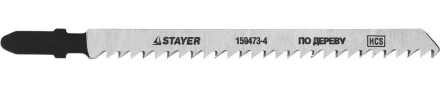 Полотна STAYER &quot;STANDARD&quot;, T301CD, для эл.лобзиков, HCS, по дереву, фанере, ДВП, ДСП, быстр точный рез, EU-хвост., 100/4мм, 2шт 159473-4 купить в Урае