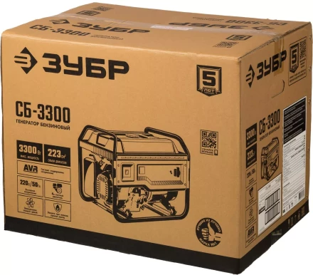 ЗУБР 3300 Вт, бензиновый генератор (СБ-3300) купить в Урае