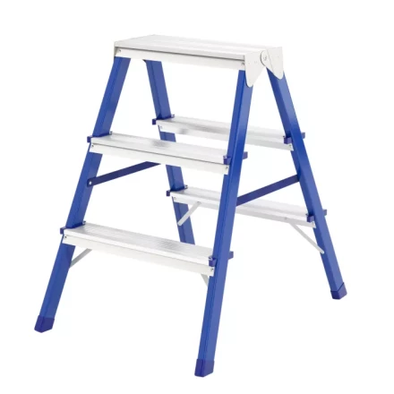 Стремянка двусторонняя 3 ступени стальная Сибртех 97933 купить в Урае