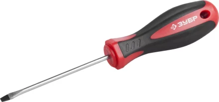 Отвертка ЗУБР &quot;МАСТЕР&quot;, Cr-v, эргономичная двухкомпонентная рукоятка, SL3,0x75мм 25061-3.0-075_z02 купить в Урае