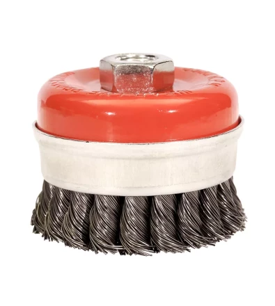 Щетка для УШМ М14/80 мм чашечная сталь витая VMX 511722 купить в Урае